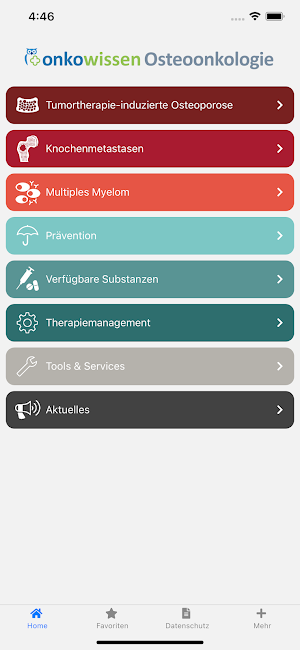 Osteoonkologie onkowissen Screenshot 0