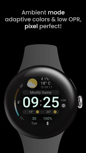 Just Weather: Watch Face Screenshot 3
