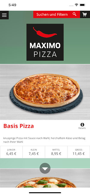 Maximo Pizza Screenshot 1
