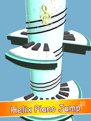 Piano Jump-Tower Fall Down Pinball Rotate Game Screenshot 3