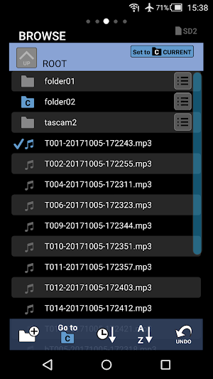 TASCAM SS250 CONTROL Screenshot 2