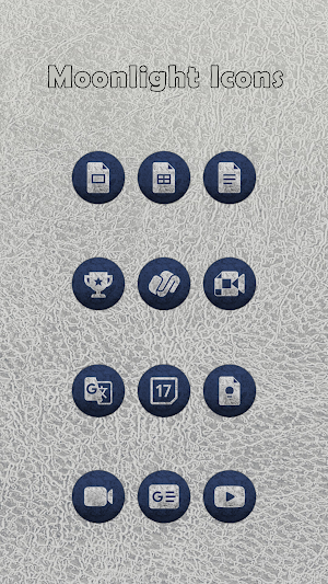 Moonlight Blue Icons Screenshot 1