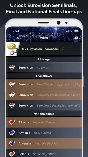 My Eurovision Scoreboard Screenshot 2