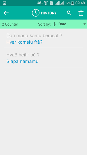 Icelandic Indonesian Translator Screenshot 3