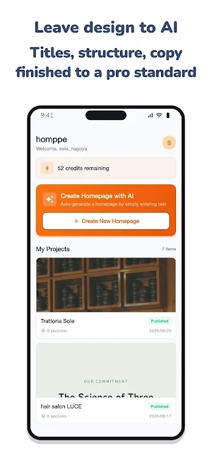 homppe - Easy Website Builder Screenshot 3