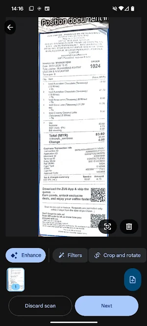 CodeSpace OCR Scanner Screenshot 2
