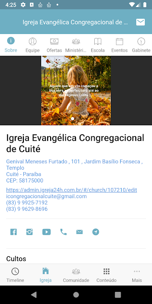 Igreja Evangélica Congregacional de Cuité Screenshot 2