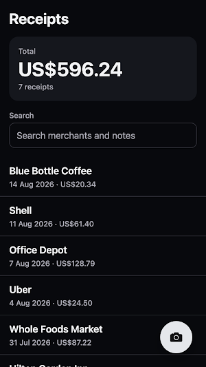 EnterpriseX: Trip Expenses Screenshot 0
