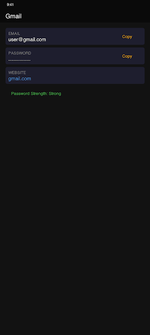 Password Keeper Screenshot 2