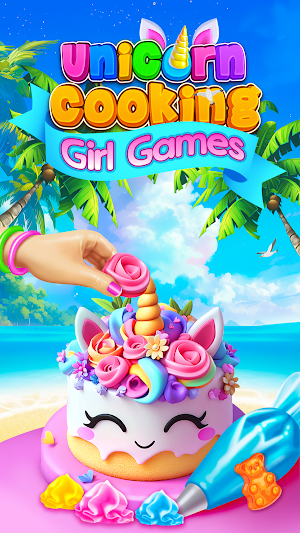 Unicorn Food Cooking Games Screenshot 0