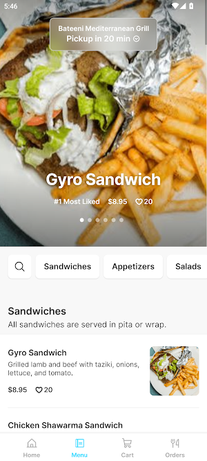 Bateeni Mediterranean Grill Screenshot 1