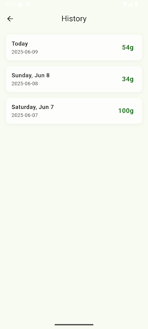 Protein Tracker Screenshot 3