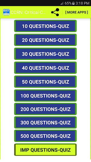 CCRN: Critical Care Registered Nurse Exam Screenshot 0