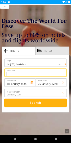 Cheap Flights & Hotel Deals Screenshot 2