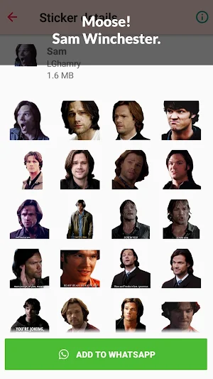 SPN Stickers for WhatsApp Screenshot 3