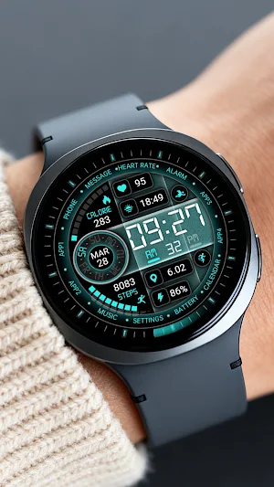 Blue Frosted Glass ZKin Watch Screenshot 0