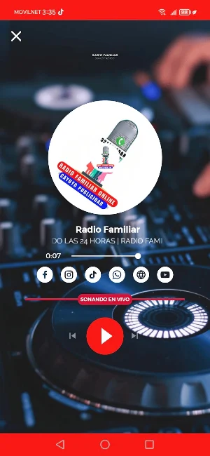 Radio familiar Screenshot 1