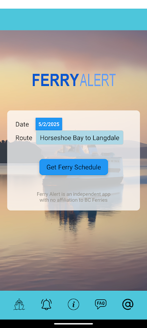Ferry Alert Screenshot 2