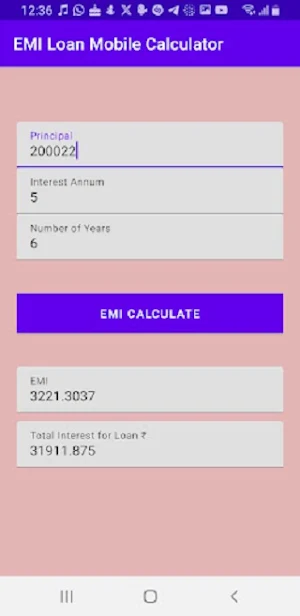 Easy Loan Cal - Online Screenshot 1