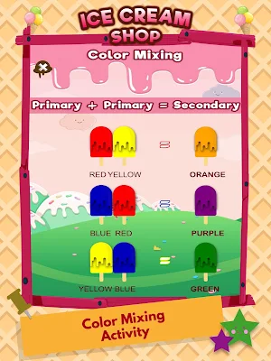 Colors Ice Cream Shop Kids App Screenshot 2