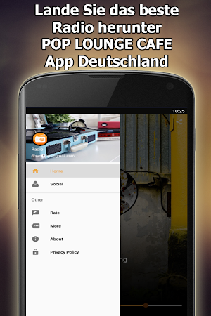 Radio POP LOUNGE CAFE Online Kostenlos Deutschland Screenshot 2