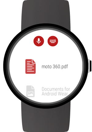 Documents for Wear OS (Android Wear) Screenshot 0