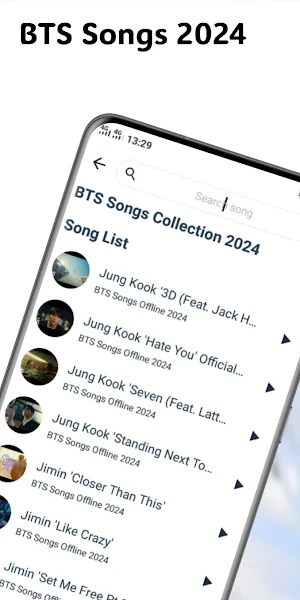 Complete Offline BTS Song 2024 Screenshot 0