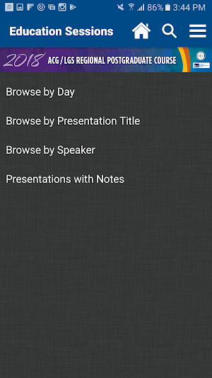 eventScribe Screenshot 2