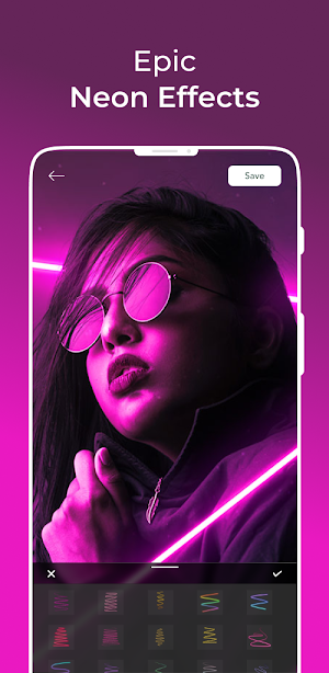 Photic - Neon & Collage Editor Screenshot 2