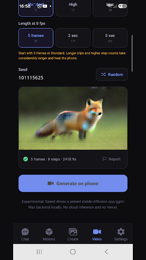 Saient: Offline AI & Video Screenshot 0