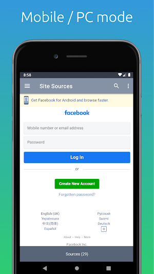 Site Sources - web developer tools Screenshot 0