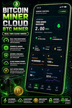 Bitcoin Miner Cloud BTC Miner Screenshot 2