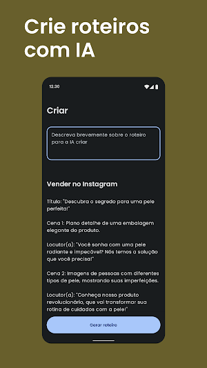 Teleprompter para vídeo com IA Screenshot 1