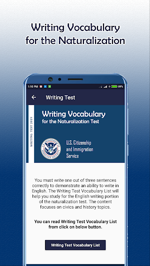 US Citizenship Test for USCIS : Immigration Screenshot 2