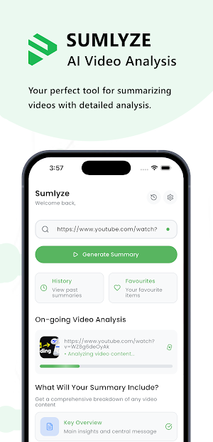 Sumlyze - AI Video Analysis Screenshot 0