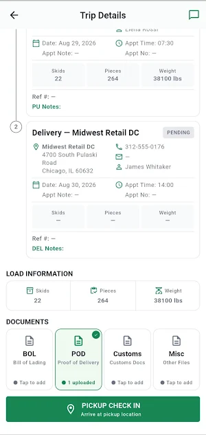 DynaTrail Dispatch - Drivers Screenshot 3