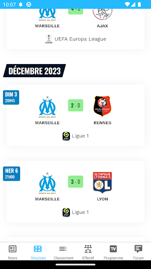 Foot Marseille : actu OM Screenshot 3