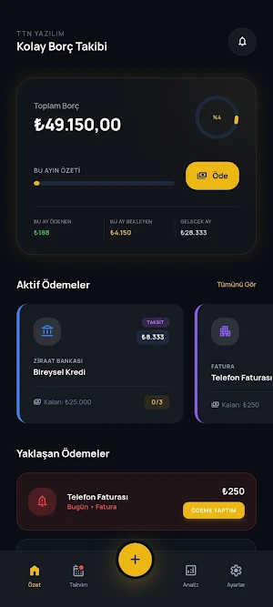 Kolay Borç Takibi Screenshot 1