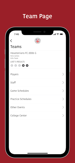 Houstonians Futbol Club Screenshot 3