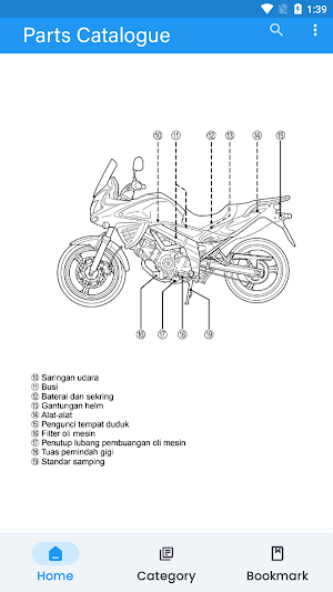 Katalog Sparepart Motor Suzuki Screenshot 3