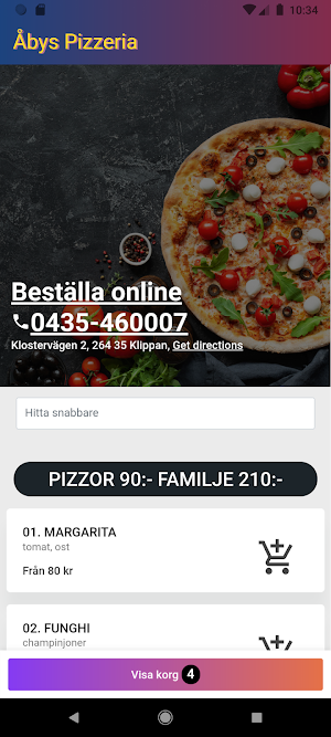 Åbys Pizzeria Screenshot 1