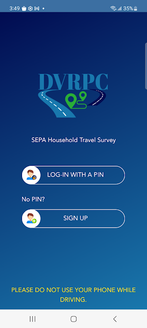 SEPA Household Travel Survey Screenshot 0