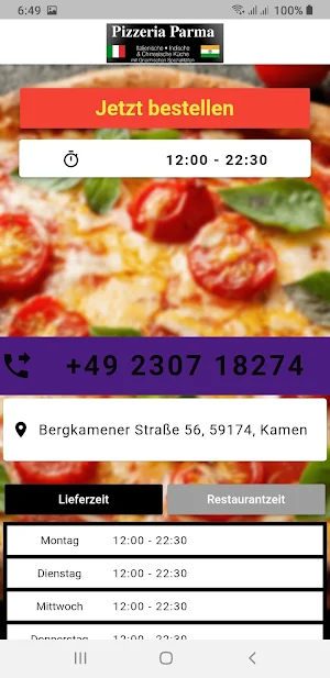 Pizzeria Parma Screenshot 1