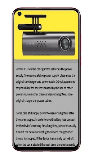 70mai Smart Dash Cam 1S guide Screenshot 2