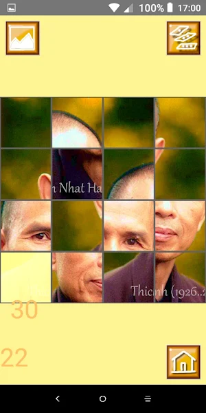 Thich Nhat Hanh Sliding Puzzle Screenshot 3