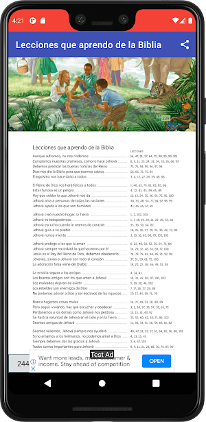 Lecciones que aprendo Biblia Screenshot 3