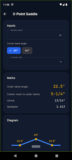 BendPro — Conduit Bender Calc Screenshot 2