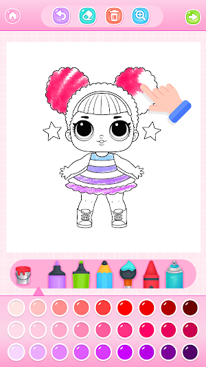 Doll Princess Coloring Games Screenshot 0
