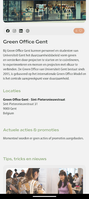 Green Guide Gent Screenshot 1