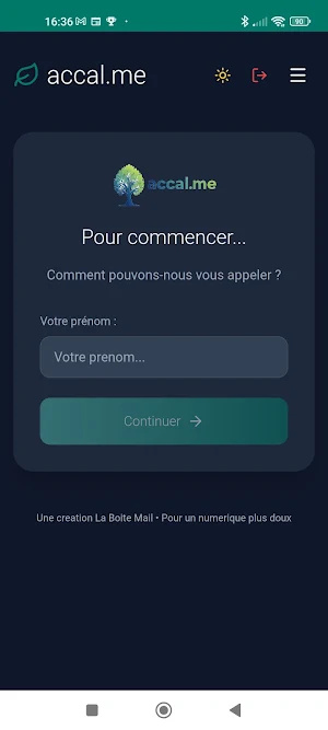 Accal.me : Journal Émotionnel Screenshot 0